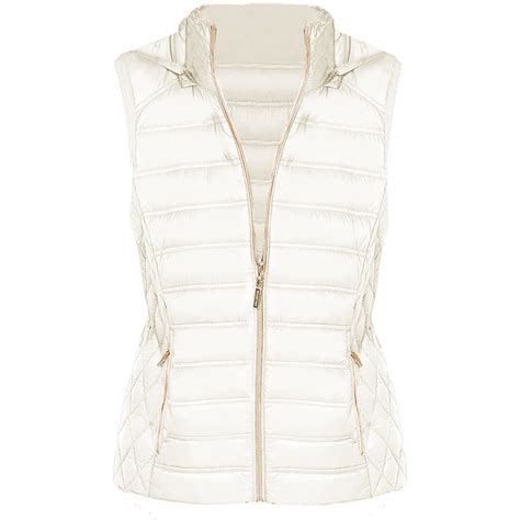 michael kors white vest